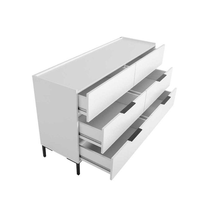 Hanah Home Cómoda Sfn-1760-Dd-1 Blanca con 6 Cajones